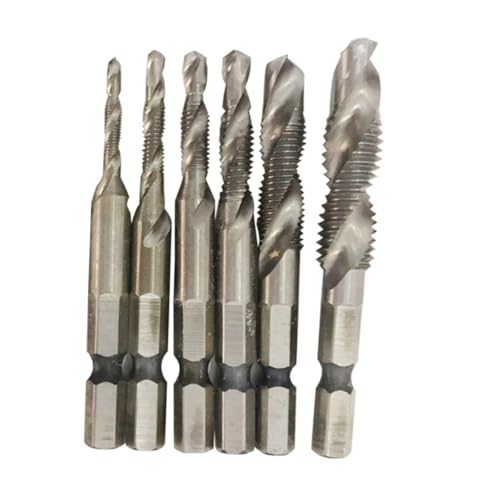 OSALADI 6Stücke Teiliges Gewindebohrer Metrisches Gewindeschneiden für Maschinen Hochwertige Spiralbohrer für Weiche Pr Schnellbohren OSALADI 6Stücke Teiliges Gewindebohrer Metrisches Gewindeschneiden für Maschinen Hochwertige Spiralbohrer für Weiche Pr Schnellbohren von OSALADI