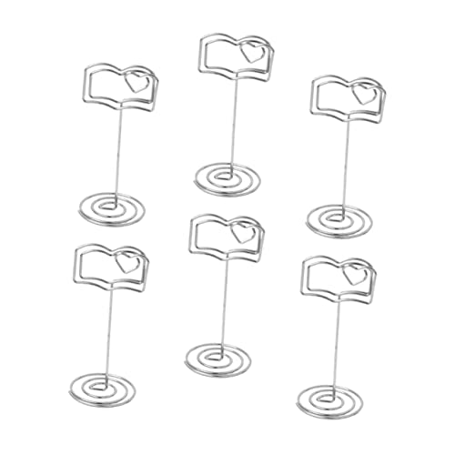 OSALADI 6Stücke Tischkartenhalter aus Hochwertigem Hochzeit Notizhalter für Menükarten Fotos Kunstwerke Stilvolles Design für Desktop Dekoration und Besondere Anlässe OSALADI 6Stücke Tischkartenhalter aus Hochwertigem Hochzeit Notizhalter für Menükarten Fotos Kunstwerke Stilvolles Design für Desktop Dekoration und Besondere Anlässe von OSALADI