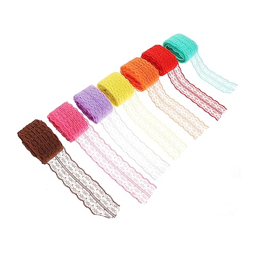 OSALADI 7 Rollen Spitzen Zubehör Hohles Spitzenband Schnürsenkel Spitzenbesatz Ausschnitte Bestickter Spitzenbesatz Aufgenähter Spitzenbesatz Nähen Polyester OSALADI 7 Rollen Spitzen Zubehör Hohles Spitzenband Schnürsenkel Spitzenbesatz Ausschnitte Bestickter Spitzenbesatz Aufgenähter Spitzenbesatz Nähen Polyester von OSALADI