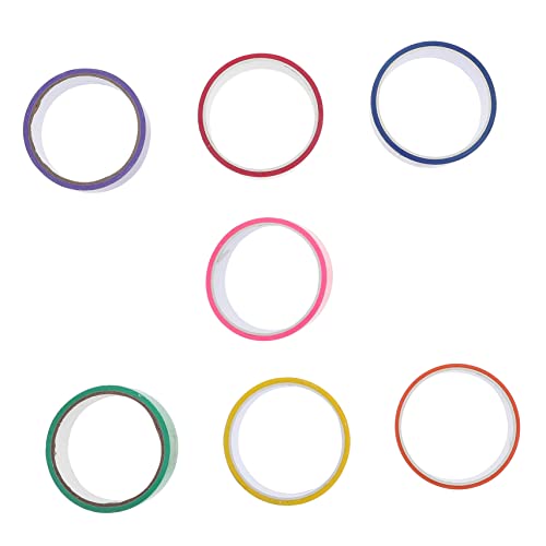 OSALADI 7 Rollen Sticky Ball Tapes Bunte Klebebänder für Stressabbau für Kreative Bastelprojekte Entspannung Verschiedenen Farben von OSALADI