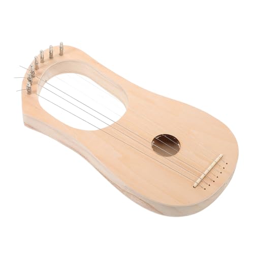 OSALADI 7 Saiten Holz Harfe DIY Kit mit Saiten Stimmschlüssel und Klangkörper Handgefertigtes Musikinstrument für Erwachsene Lernen und Kreativen Basteln Geeignet für Zuhause und Schule von OSALADI