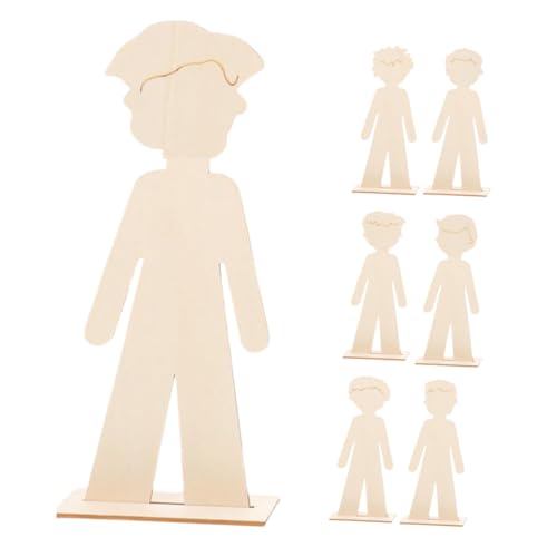 OSALADI 7 Stück Handgefertigte Holzspäne Für Jungen Basteln Holzfiguren Ornamente Für Kleine Holzgegenstände Holz Tischschild Basteln Für Holz Beige OSALADI 7 Stück Handgefertigte Holzspäne Für Jungen Basteln Holzfiguren Ornamente Für Kleine Holzgegenstände Holz Tischschild Basteln Für Holz Beige von OSALADI