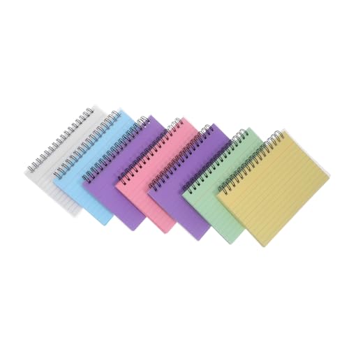 OSALADI 7 Stück Spule Notizblock Kleines Notizbuch Notizblock mit Täglicher Planungsrestrang winziger notizbuch klein spiralförmiges kleines Papier von OSALADI