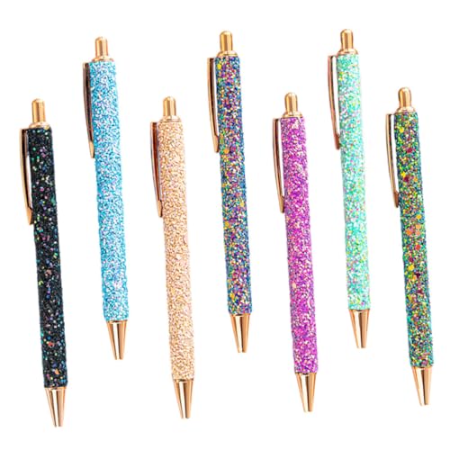 OSALADI 7 Stück Teiliges Ergonomische Kugelschreiber mit Metallbeschichtung Einziehbare Stifte Roségold Schwarz Grün Blau und Farbverlauf für Schule und Bürobedarf OSALADI 7 Stück Teiliges Ergonomische Kugelschreiber mit Metallbeschichtung Einziehbare Stifte Roségold Schwarz Grün Blau und Farbverlauf für Schule und Bürobedarf von OSALADI
