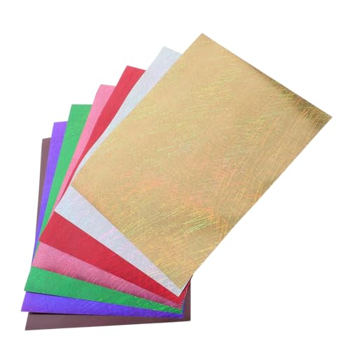 OSALADI 7 Stück Teiliges Holographisches Htv Vinyl Chromstreifen Metallic Heat Transfer Folien für DIY Kleidung Langlebig Waschbeständig Einfache Anwendung mit Haushaltsbügeleisen OSALADI 7 Stück Teiliges Holographisches Htv Vinyl Chromstreifen Metallic Heat Transfer Folien für DIY Kleidung Langlebig Waschbeständig Einfache Anwendung mit Haushaltsbügeleisen von OSALADI