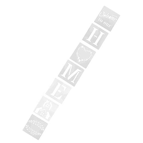 OSALADI 7 Stück Teiliges Home Buchstaben Schablonen Kreative Pet Malvorlagen für Diy Projekte Wiederverwendbare Schablonen für Erwachsene Einfach zu Reinigen und Tragbar von OSALADI