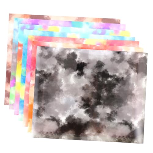 OSALADI 7 Stück Teiliges Tie dye Heat Transfer Vinyl Film für Textilien Langlebige Bügelfolie Vielseitig für DIY Gestaltung Einfach zu Verwenden Farbenfrohe Transferfolie für Kleidung OSALADI 7 Stück Teiliges Tie dye Heat Transfer Vinyl Film für Textilien Langlebige Bügelfolie Vielseitig für DIY Gestaltung Einfach zu Verwenden Farbenfrohe Transferfolie für Kleidung von OSALADI