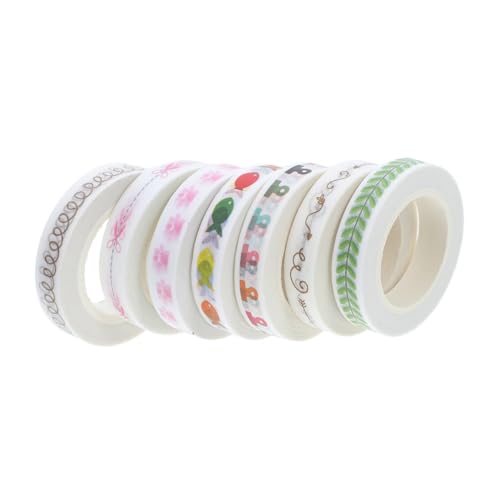 OSALADI 7 Teiliges Farbiges Klebeband Farbenfrohes Doppelseitig Dekorative Party Aufkleber Ästhetisches Journaling Dünne Klebrige Dekoration Scrapbook DIY Washi Tape OSALADI 7 Teiliges Farbiges Klebeband Farbenfrohes Doppelseitig Dekorative Party Aufkleber Ästhetisches Journaling Dünne Klebrige Dekoration Scrapbook DIY Washi Tape von OSALADI