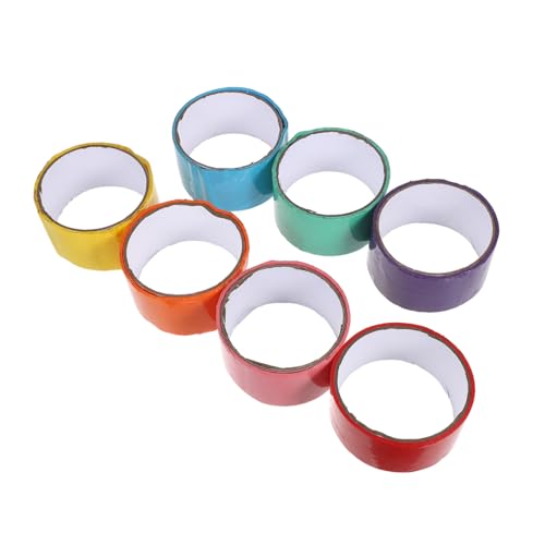 OSALADI 7 Teiliges Klebeband Breites Klebeband Für Schachteln Sensorisches Dekoratives Buntes Klebebänder Zum Herstellen Von Klebebällen Zum Aufrollen von OSALADI