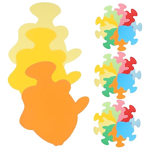 OSALADI 72 Stück Dekoration aus Papierschnitt buntes Ausschnittpapier Festival-Papierausschnitte Formen Party Kinderwand entzückende Papierausschnitte dekorative Papierdekore Papierstau von OSALADI