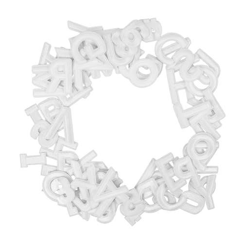 OSALADI 72 Stück Gestickte Aufnäher Flicken Für Kleidung Briefe Sortiert Flecken Patch Kleiden Aufnäher Für Bekleidungskappen Stickerei Alphabet Zahlen Nähen Weiß Stickgarn von OSALADI