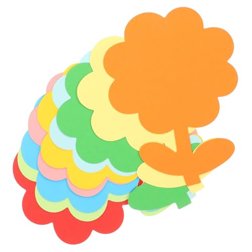 OSALADI 72 Stück Papierausschnitte für Scrapbooking Blumen- Wand buntes Ausschnittpapier Blumenpapierausschnitte dekorative ausschnitte im klassenzimmer dekorative Tapetenausschnitte von OSALADI