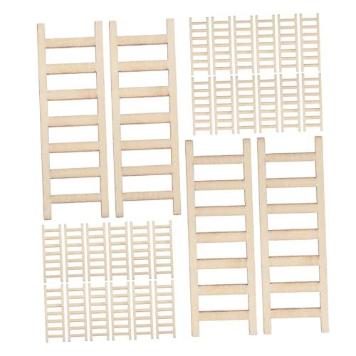 OSALADI 72 Stück Teiliges Mini Holzleiter- Retro Miniatur Treppe mit Realistischem Design Leichtes Kompaktes Modell für Feengarten und Puppenhaus Dekoration DIY Mikro Landschaft Zubehör OSALADI 72 Stück Teiliges Mini Holzleiter- Retro Miniatur Treppe mit Realistischem Design Leichtes Kompaktes Modell für Feengarten und Puppenhaus Dekoration DIY Mikro Landschaft Zubehör von OSALADI
