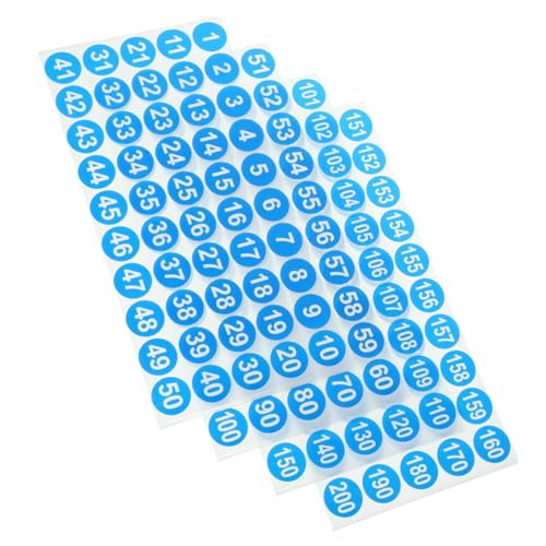 OSALADI 8 Blätter Wasserfeste Runde Zahlenaufkleber Fortlaufend Selbstklebend Blaue Nummernlabels für Türen Schränke Lagerung Büro und Schule Praktische Sortierhilfe und DIY Markierung OSALADI 8 Blätter Wasserfeste Runde Zahlenaufkleber Fortlaufend Selbstklebend Blaue Nummernlabels für Türen Schränke Lagerung Büro und Schule Praktische Sortierhilfe und DIY Markierung von OSALADI