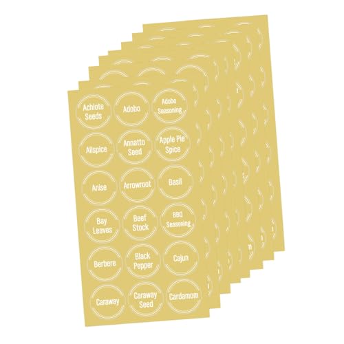 OSALADI 8 Blatt Teiliges Gewürzetiketten Transparent Wasserfest Selbstklebend mit Klarem Text für Gewürzgläser und Zutatenbehälter Abwischbar und Langlebig für Küche und Vorratsraum OSALADI 8 Blatt Teiliges Gewürzetiketten Transparent Wasserfest Selbstklebend mit Klarem Text für Gewürzgläser und Zutatenbehälter Abwischbar und Langlebig für Küche und Vorratsraum von OSALADI
