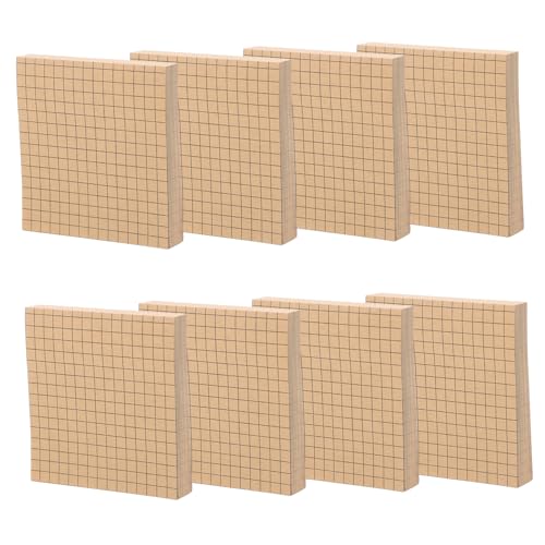 OSALADI 8 Notizblock Notiz schreiben klein Schulbedarf Noten gelb Schule Notizaufkleber für den täglichen Gebrauch Notizblock studieren Lernnotizblock Papier Brown von OSALADI