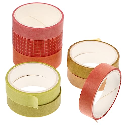 OSALADI 8 Rollen Washi Tape Dekorative Klebebänder Einfachem Stil DIY Scrapbooking und Geschenkverpackungen für Planner und Notizbücher OSALADI 8 Rollen Washi Tape Dekorative Klebebänder Einfachem Stil DIY Scrapbooking und Geschenkverpackungen für Planner und Notizbücher von OSALADI