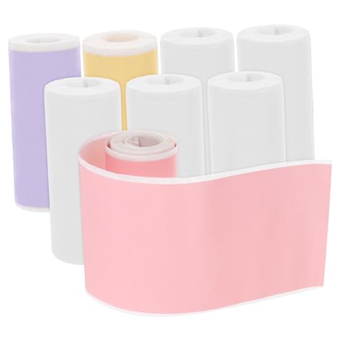 OSALADI 8 Rollen selbstklebendes Druckpapier Kopierpapier für Drucker Mini-Thermoetiketten selbstklebendes Thermodruckerpapier Thermoetikettendrucker Minidrucker Aufkleber von OSALADI