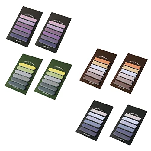 OSALADI 8 Sätze Bunte Haftnotizen Selbstklebende Memo Pads Verschiedenen Farben Praktische Notizen für Büro und Schule Hochwertige Durchsichtige Materialien für Einfache Organisation und von OSALADI