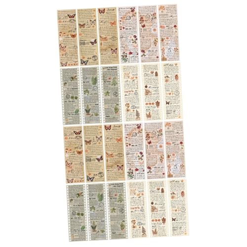 OSALADI 8 Sätze Vintage Washi Tape Pflanzendesign Diy Klebeband für Tagebuch Scrapbooking Leicht Abreißbar Rückstandsfrei für Bastelprojekte Anwendungen von OSALADI
