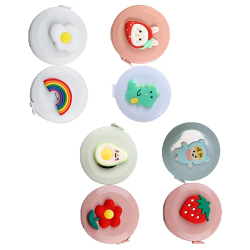 OSALADI 8 Stck Teiliges Mini Maßband Cartoon Einziehbares Maßband aus Silikon und Kunststoff Doppelseitiges Nähmaßband für Schüler und DIY Handlich Genaue Markierungen Buntes Design OSALADI 8 Stck Teiliges Mini Maßband Cartoon Einziehbares Maßband aus Silikon und Kunststoff Doppelseitiges Nähmaßband für Schüler und DIY Handlich Genaue Markierungen Buntes Design von OSALADI