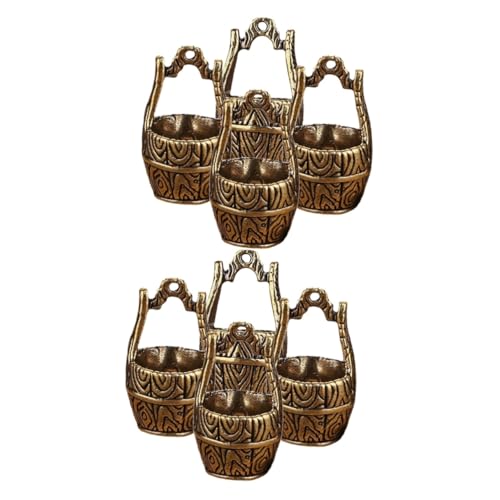 OSALADI 8stücke Vintage Brass Bucket Schlüsselanhänger Hängeanhänger Für Schmuck Und Dekoration Für Taschen Und Schlüsselbund OSALADI 8stücke Vintage Brass Bucket Schlüsselanhänger Hängeanhänger Für Schmuck Und Dekoration Für Taschen Und Schlüsselbund von OSALADI