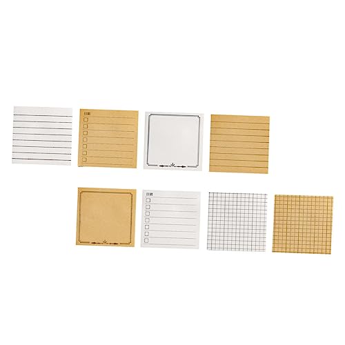 OSALADI 8 Stück Haftnotizen Selbstklebende Memo für Büro Schule Wiederverwendbare Notizen Weiß mit Verschiedenen Designs für Tägliche Notizen und Organisation OSALADI 8 Stück Haftnotizen Selbstklebende Memo für Büro Schule Wiederverwendbare Notizen Weiß mit Verschiedenen Designs für Tägliche Notizen und Organisation von OSALADI