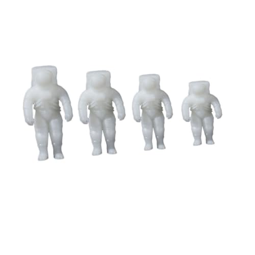 OSALADI 8 Stück Mini Astronauten Ornamente Teiliges Epoxidharz DIY Füllmaterial für Mikrolandschaften Weiß Zufälliger Stil für Kreative Bastelprojekte und Dekorationen von OSALADI