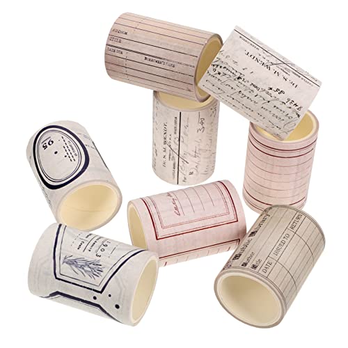OSALADI 8 Stück Retro -nostalgie Und Papierband Scrapbook-washi-tape Dekorative Bänder Bedrucktes Band Scrapbook-diy-klebebänder Washi-tape Für Scrapbooking Diy Klebeband OSALADI 8 Stück Retro -nostalgie Und Papierband Scrapbook-washi-tape Dekorative Bänder Bedrucktes Band Scrapbook-diy-klebebänder Washi-tape Für Scrapbooking Diy Klebeband von OSALADI