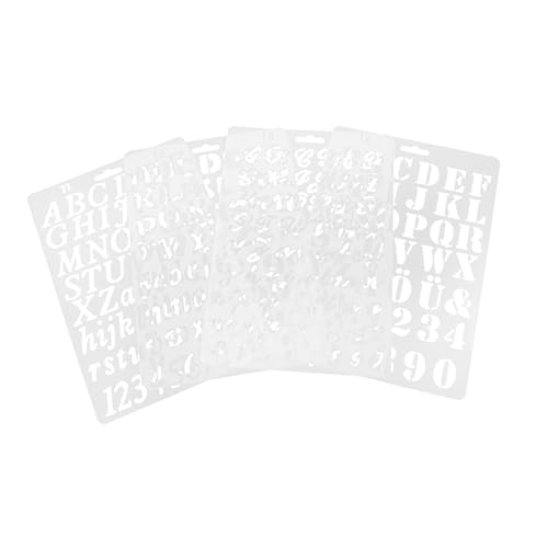 OSALADI 8 Stück Teiliges Buchstaben und Zahlenschablonen Robustem Pet Große Aussparungen für Einfache Anwendung für Diy Malerei Holzbrandmalerei Scrapbooking und Kreative Bastelprojekte OSALADI 8 Stück Teiliges Buchstaben und Zahlenschablonen Robustem Pet Große Aussparungen für Einfache Anwendung für Diy Malerei Holzbrandmalerei Scrapbooking und Kreative Bastelprojekte von OSALADI