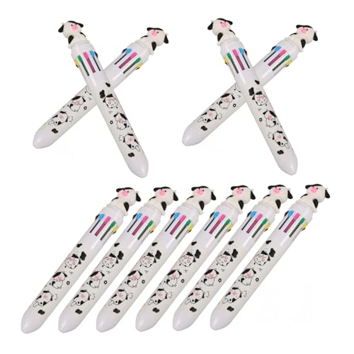OSALADI 8 Stück Teiliges Bunter Kugelschreiber für Ergonomische Tragbare Druckkugelschreiber mit Einzigartigem Kuh Design für Schule und Zuhause OSALADI 8 Stück Teiliges Bunter Kugelschreiber für Ergonomische Tragbare Druckkugelschreiber mit Einzigartigem Kuh Design für Schule und Zuhause von OSALADI