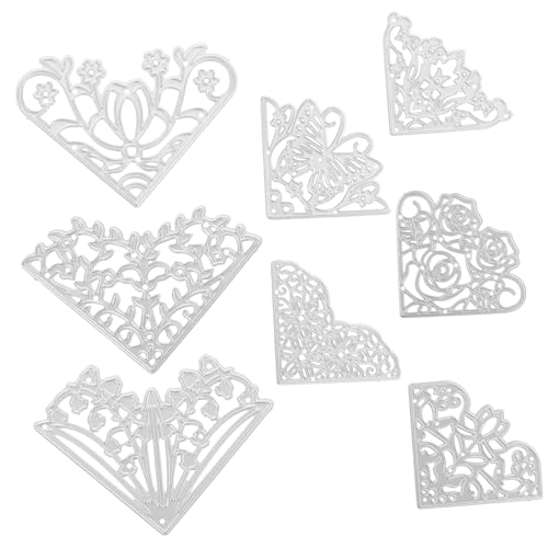 OSALADI 8 Stück Teiliges Cutting Die Schablonen für Scrapbooking und Kartenherstellung Hochwertigem Vielseitig Einsetzbar für Papierkunst und Bastelprojekte Präzise Stanzformen für Diy von OSALADI