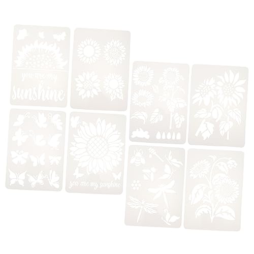 OSALADI 8 Stück Teiliges Diy Sonnenblume Malschablonen Set Wiederverwendbare Zeichenschablonen für Malen und Basteln für Familie und und Leicht zu Transportieren OSALADI 8 Stück Teiliges Diy Sonnenblume Malschablonen Set Wiederverwendbare Zeichenschablonen für Malen und Basteln für Familie und und Leicht zu Transportieren von OSALADI