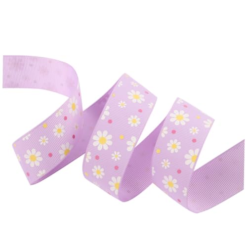 OSALADI 8 Stück Teiliges Gänseblümchen Polyesterband für DIY Haarschmuck und Geschenkverpackung Handgemachtes Buntes Schleifenband für Kleidung Haarspangen und Bastelprojekte von OSALADI