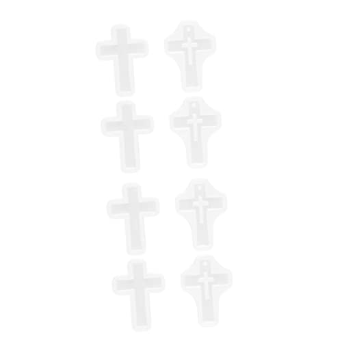 OSALADI 8 Stück Teiliges Kreuz Design Silikonform für DIY Handwerksprojekte Geeignet für Epoxidharz Kerzenformen und Bastelarbeiten für Kreative Bastelideen von OSALADI