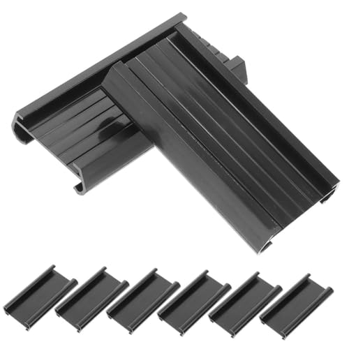 OSALADI 8 Stück Teiliges PVC Etikettenhalter Transparent für Drahtregale Stabile Wiederverwendbare Regalbeschriftung für Aufbewahrungsboxen und Stoffkörbe Vielseitig Einsetzbar zur von OSALADI