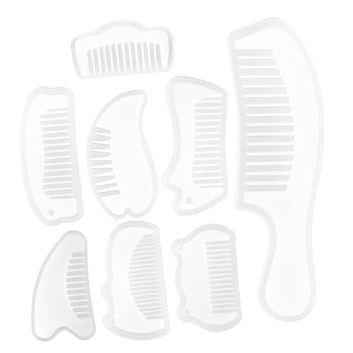 OSALADI 8 Stück Teiliges Silikon Epoxidharz Gießform für DIY Kamm Formen Flexible Wiederverwendbare Handwerksform mit Glatter Oberfläche Robust und Leicht zu Entformen für Bastelprojekte OSALADI 8 Stück Teiliges Silikon Epoxidharz Gießform für DIY Kamm Formen Flexible Wiederverwendbare Handwerksform mit Glatter Oberfläche Robust und Leicht zu Entformen für Bastelprojekte von OSALADI