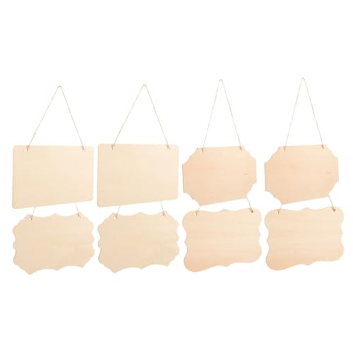OSALADI 8 Stück Teiliges Unvollendete Holzschilder mit Hängekordel Blanko holzplaketten zum Bemalen DIY Holzdeko für Tür Fenster Wanddekoration Vielseitig Einsetzbar für Bastelprojekte OSALADI 8 Stück Teiliges Unvollendete Holzschilder mit Hängekordel Blanko holzplaketten zum Bemalen DIY Holzdeko für Tür Fenster Wanddekoration Vielseitig Einsetzbar für Bastelprojekte von OSALADI