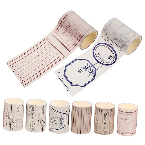 OSALADI 8 Stück Vintage Washi Tape Dekorative Klebebänder für Diy Scrapbooking Journaling und Bastelprojekte Selbstklebend Einfach Anzuwenden Dekorationen und OSALADI 8 Stück Vintage Washi Tape Dekorative Klebebänder für Diy Scrapbooking Journaling und Bastelprojekte Selbstklebend Einfach Anzuwenden Dekorationen und von OSALADI