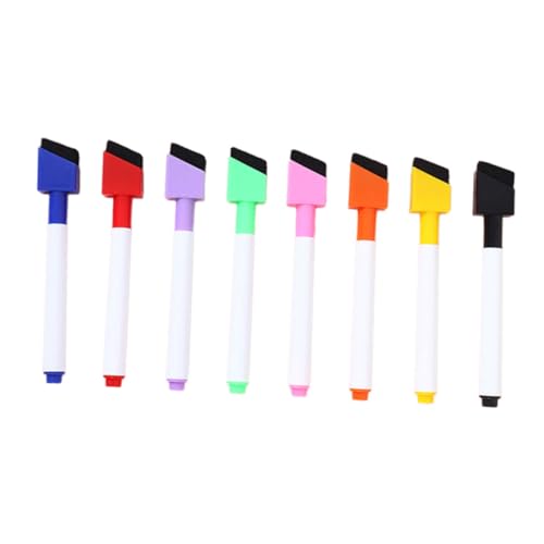 OSALADI 8 Stück kleine trocken abwischbare Marker Kreide Form dünn Farbe Markierungen trockener Löschstift Mini-Trockenlöschmarker Kalligraphie -Marker Expo-Marker Plastik von OSALADI