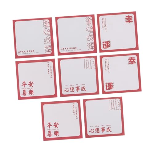 OSALADI 8 Stücke Segen Notizen Liefert Klebrige Farbe Scrapbooking Selbst Stick Notizblöcke Memo Aufkleber Stationäre Büro Aufkleber Papier von OSALADI