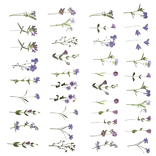 OSALADI 80 Blatt Blumen Aufkleber Dekorative Vinyl Aufkleber für Scrapbooking Tagebuch und DIY Projekte Selbstklebend und Einfach Abziehbar für Notizbücher Laptops und von OSALADI
