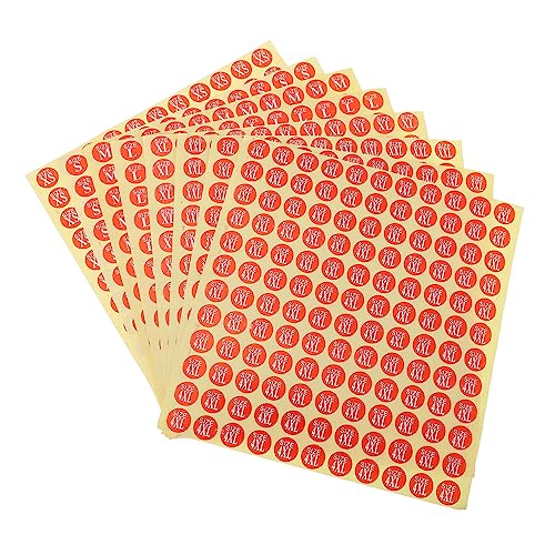 OSALADI 80 Blatt Kleidung Aufkleber Etiketten Rot für Xs Selbstklebend zur Schnellen Größenidentifikation von Bekleidung Vielseitig Einsetzbar und Papier OSALADI 80 Blatt Kleidung Aufkleber Etiketten Rot für Xs Selbstklebend zur Schnellen Größenidentifikation von Bekleidung Vielseitig Einsetzbar und Papier von OSALADI