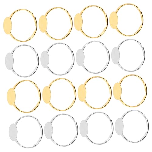 OSALADI 80 Stück Diy Ring Basis Hochwertigem Material Silberne und Goldene Ringe für Schmuckherstellung Verstellbare Ringrohlinge für Projekte und OSALADI 80 Stück Diy Ring Basis Hochwertigem Material Silberne und Goldene Ringe für Schmuckherstellung Verstellbare Ringrohlinge für Projekte und von OSALADI