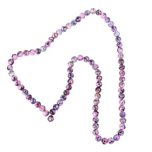 OSALADI 80 Stück Glasperlen Farben Rissperlen Perlen für DIY Schmuckherstellung Armbänder und Bastelprojekte für Bastelideen und von OSALADI