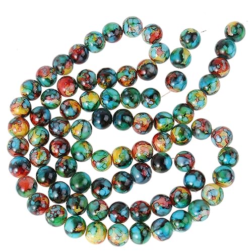 OSALADI 80 Stück Glasperlen Zweifarbige Crack Marbles DIY Schmuckzubehör für Armbänder Bastelideen Farbenfrohe Dekorationselemente OSALADI 80 Stück Glasperlen Zweifarbige Crack Marbles DIY Schmuckzubehör für Armbänder Bastelideen Farbenfrohe Dekorationselemente von OSALADI