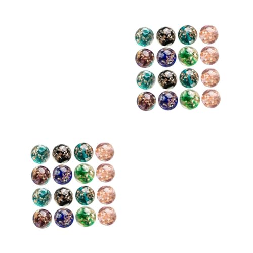 OSALADI 80 Stück Leuchtende Runde Glasperlen für DIY Schmuckherstellung Bunte Luminous Spacer Beads zum Auffädeln für Armbänder Halsketten und Heimdeko OSALADI 80 Stück Leuchtende Runde Glasperlen für DIY Schmuckherstellung Bunte Luminous Spacer Beads zum Auffädeln für Armbänder Halsketten und Heimdeko von OSALADI