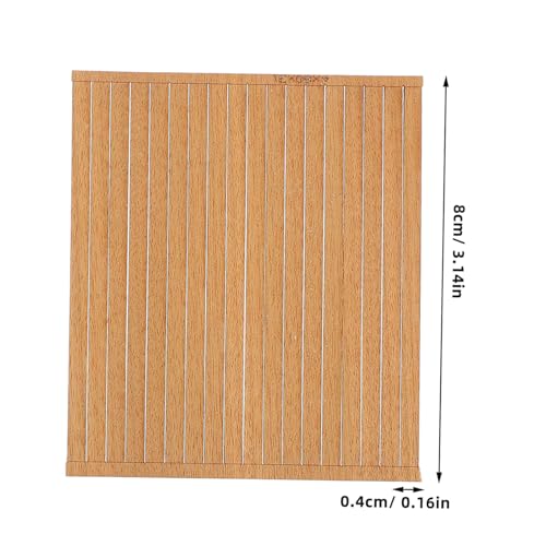 OSALADI 80 Stück Teiliges Mini Holzdeck Streifen Dicke aus Teakholz für Diy Bootsmodell Miniatur Bodenbelag Holzleisten für Basteln und Modellbau OSALADI 80 Stück Teiliges Mini Holzdeck Streifen Dicke aus Teakholz für Diy Bootsmodell Miniatur Bodenbelag Holzleisten für Basteln und Modellbau von OSALADI