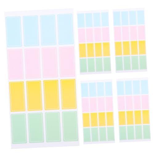 OSALADI 80 Stück Wasserfeste Namensetiketten Selbstklebend Bunte Blanko Sticker für Büro Schule Haushalt Wiederablösbar Beschreibbar Vielseitig Einsetzbar zur Organisation OSALADI 80 Stück Wasserfeste Namensetiketten Selbstklebend Bunte Blanko Sticker für Büro Schule Haushalt Wiederablösbar Beschreibbar Vielseitig Einsetzbar zur Organisation von OSALADI