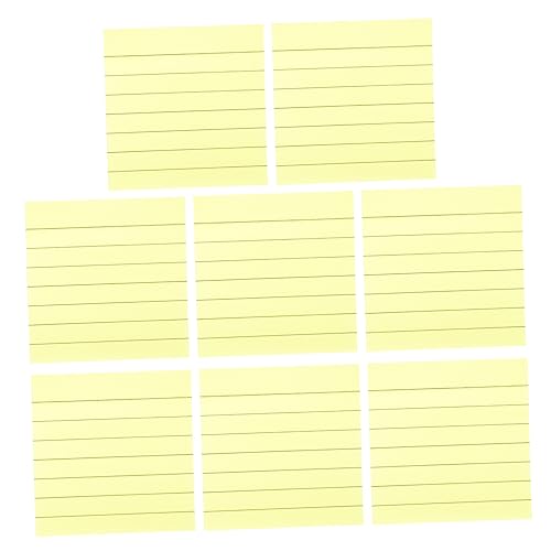 OSALADI 800 Blatt Haftnotizen Linierte Selbstklebende Notizzettel Leuchtendem Gelb für Büro Schule und Zuhause Praktische Klebezettel für Vielseitige Anwendungen von OSALADI